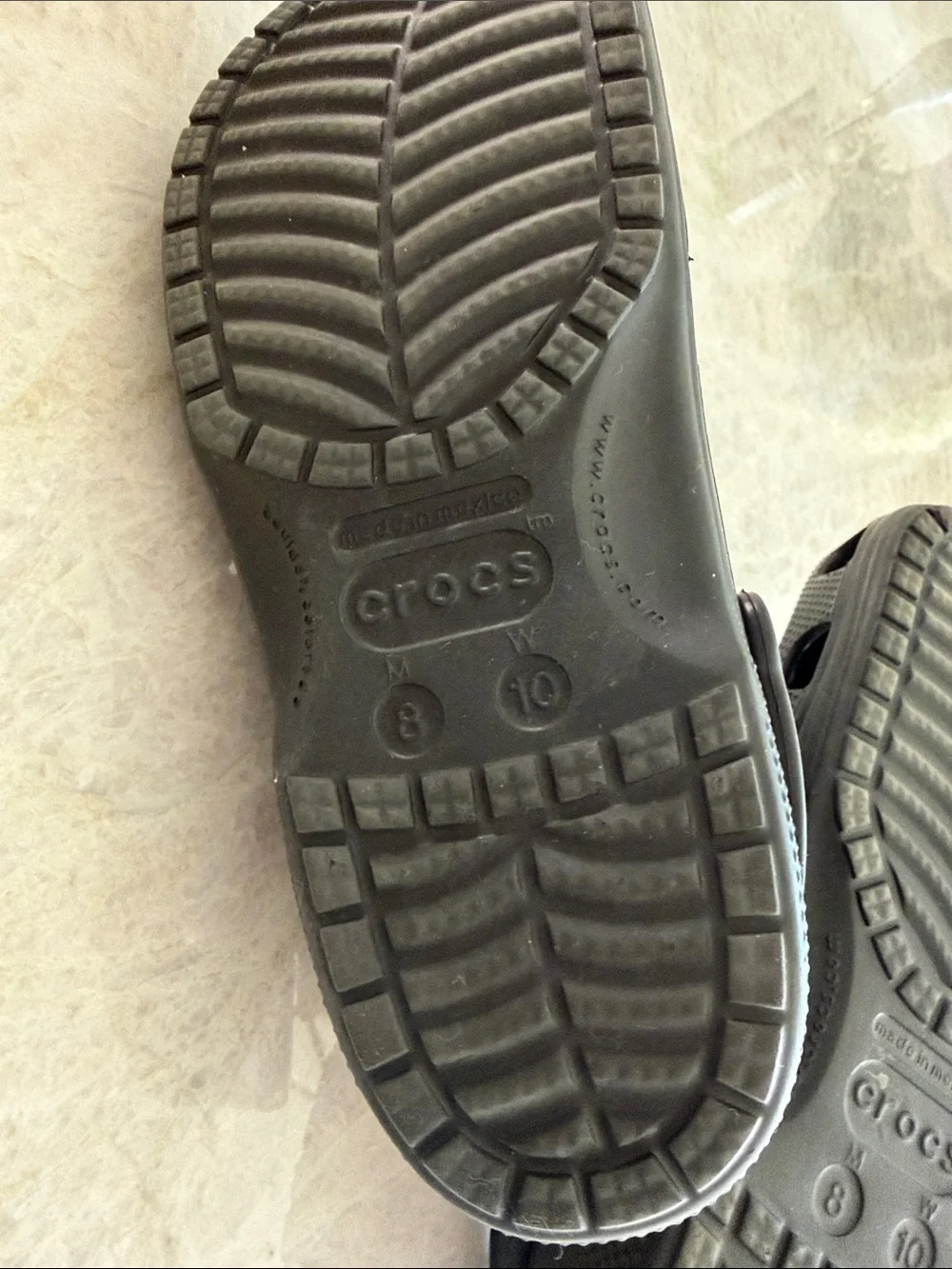 CROCS Men's Black Baya Clog Sandals